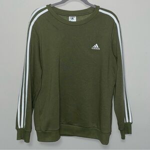 Adidas Olive Green Crewneck Women’s Sweater Size Large K-10